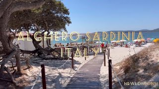 Alghero Sardinia Beach Clubs  Reastuarant  Night Life  Things to DO [upl. by Refeinnej]