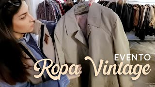 COMPRANDO ROPA VINTAGE AL KILO Evento Vinokilo [upl. by Yalahs617]