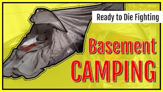 Basement Camping  REI Coop Superlight Bivy First Impressions [upl. by Neeroc650]