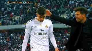 Atletico Madrid VS Real Madrid Valverde Red card Morata HD [upl. by Mitinger811]