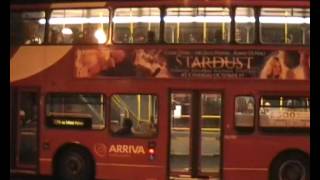 Buses at night Edmonton Green 2008 [upl. by Rhonda]