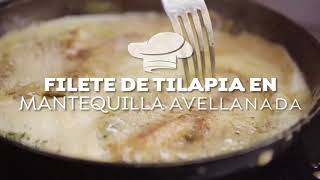 Filete de Tilapia 🐟 en Mantequilla Avellanada CocinamosJuntos [upl. by Nnaaihtnyc]