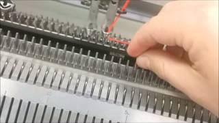 How to thread a Dubied knitting machine [upl. by Aicilanna]