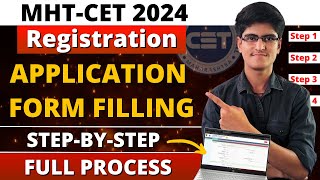 MHTCET 2024  Application Form Filling Step by Step Process  Registration of MHTCET Exam [upl. by Aynor]