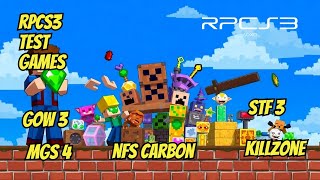 RPCS3 TEST GAMES PLAYLABLE EXCLUSİVE GAMES [upl. by Eelatsyrc]