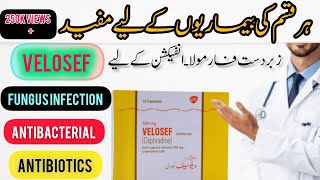 Velosef 500mg  Capsule  Her Qism ke Bimariyon Ky Liye Mufeed Best Formula Cephradine  gsk [upl. by Annahtur]