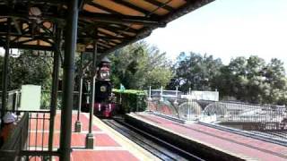 Disney World Train Coming Into Station [upl. by Gambell]