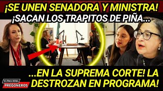 ¡SACAN LOS TRAPITOS DE NORMA PIÑA SE UNEN Y LA DESTROZAN EN PROGRAMA SENADORA Y MINISTRA ESQUIVEL [upl. by Morgun110]