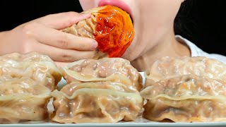 Homemade Kimchi Wang Mandu • Korean KingGiant Dumplings • Cooking amp Mukbang ASMR [upl. by Eta]