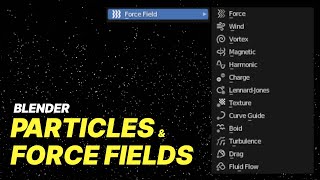 Blender Tutorial  Particles and Force Fields [upl. by Aij]