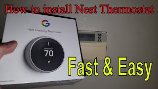 How To Install Nest Thermostat [upl. by Lessig624]