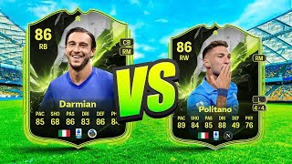 ¡Darmian 86 SBC vs Politano 86 SBC Batalla ¿Cual es MEJOR  EA FC 25 [upl. by Leigha961]