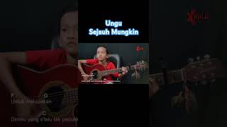 Ungu  Sejauh Mungkin Guitar Chords Cover shorts [upl. by Nniroc]