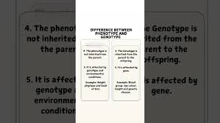 Difference between Genotype and Phenotype biology learn viralshort views subscribe [upl. by Nydia698]