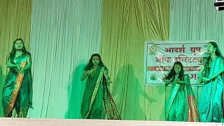 Lalati Bhandar  जोगवा Marathi Song Performance Adarsh Paramedical Institute Bhosari Branch [upl. by Lenwood]