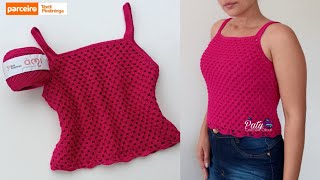 Blusa de Crochê fácil [upl. by Elisabet]