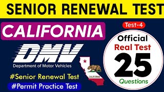 DMV Senior Renewal Test 2024 California DMV Senior Written Test 2024 [upl. by Eachern]