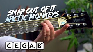 Arctic Monkeys  Snap Out Of It Acoustic Guitar Tutorial [upl. by Bunce699]