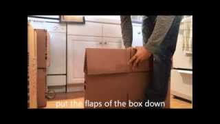 HOW TO PUT TOGETHER A MOVING BOX [upl. by Guarino]