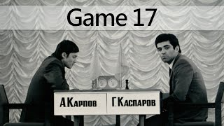 World chess championship 1984 Karpov vs Kasparov Game 17 [upl. by Avah]