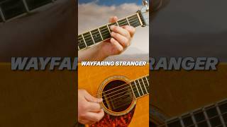 Learn quotWayfaring Strangerquot in MINUTES Guitar Tutorial for Beginners [upl. by Aennyl]