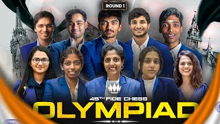 Chess Olympiad 2024 Round 1  Live commentary ft Amruta IM Sagar GM Harshit [upl. by Silecara]