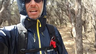 Montbell Versalite Raincoat Breathability test when hiking HARD [upl. by Anitroc]