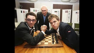 Freestyle Chess Match Carlsen vs Caruana 2024  Chess 960 Шахматы Фишера [upl. by Enytnoel126]