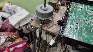 Onida inverter AC outdoor fan motor error repairing my shop Vizianagaram [upl. by Salohcin]