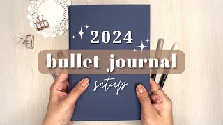 My 2024 Bullet Journal Setup✨  Simple and Effective Spreads [upl. by Akanke]