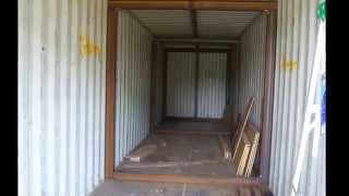 UNDERGROUND BUNKER shipping container part 1 [upl. by Borroff]