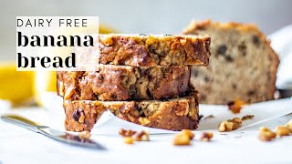 Dairy Free Banana Bread Recipe  Easy and Moist shorts [upl. by Zachery]