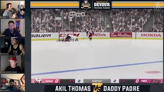 Barstool Sports Chiclets Cup Presented By DEVOUR Akil Thomas Vs Daddy Padre [upl. by Gnauq]