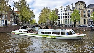 Canal Bus HopOn HopOff Tour in Amsterdam Netherlands [upl. by Ursuline341]