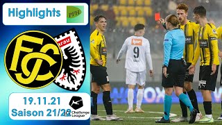 Highlights FC Schaffhausen vs FC Aarau 191121 [upl. by Ahtis]