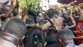 Otumfuo Osei Tutu II Asantehene performing Apeede dance [upl. by Eixel]