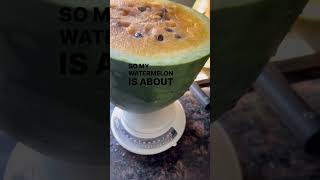 Part 2 of 2 15 pound yellow watermelon to share with neighbors and take on a picnic [upl. by Noakes]