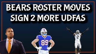 Chicago Bears Roster Moves Sign TE Tommy Sweeney CB Leon Jones UDFA [upl. by Sidman21]