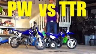 Yamaha TTR50 and Yamaha PW50 Comparison [upl. by Hess]