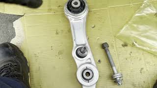 2019 MERCEDES E300 FRONT LOW CONTROL ARMS REPLACE [upl. by Rex]