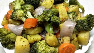 How To Make Broccoli Delicious Roasted Vegetables Recipe [upl. by Abram]