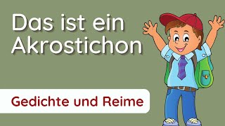 ✅ Akrostichon schreiben  mit Beispielen für die Schule [upl. by Ritz]