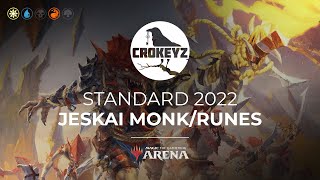 Jeskai MonkRunes Deck Standard 2022  CROKEYZ MTG Arena [upl. by Nunnery]