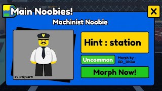 How to get MACHINIST Noobie in FIND THE NOOBIES MORPHS Roblox [upl. by Brennan]