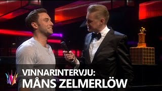 Vinnarintervju med Måns Zelmerlöw  Melodifestivalen 2015 [upl. by Sapowith]