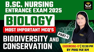 BSC NURSING ENTRANCE 2025 BIOLOGY MOST IMP MCQ  by Pihu Maam  Wisdom Nursing Entrance Classes [upl. by Atsed]