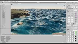 Gerstner Waves Ocean Shader now with Wave Editor  Unity [upl. by Nekal777]