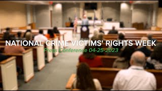 Press Conference  VB Commonwealth’s Attorney Honors Crime Victims’ Rights [upl. by Nydia683]