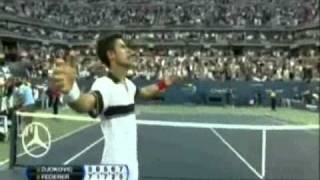 Novak Djokovic vs Roger Federer Match point US Open 2010 [upl. by Kern]