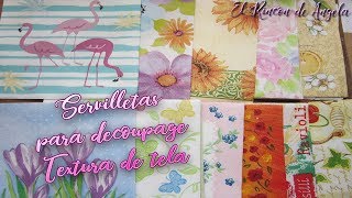 Nuevas servilletas para decoupage textura de tela como comprarlasLinclass Airlaid [upl. by Audrey369]